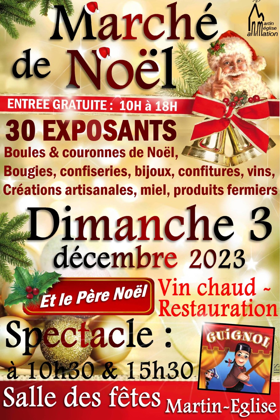 Un marché de Noël animé le 22 décembre, à Saint-André-des-Eaux